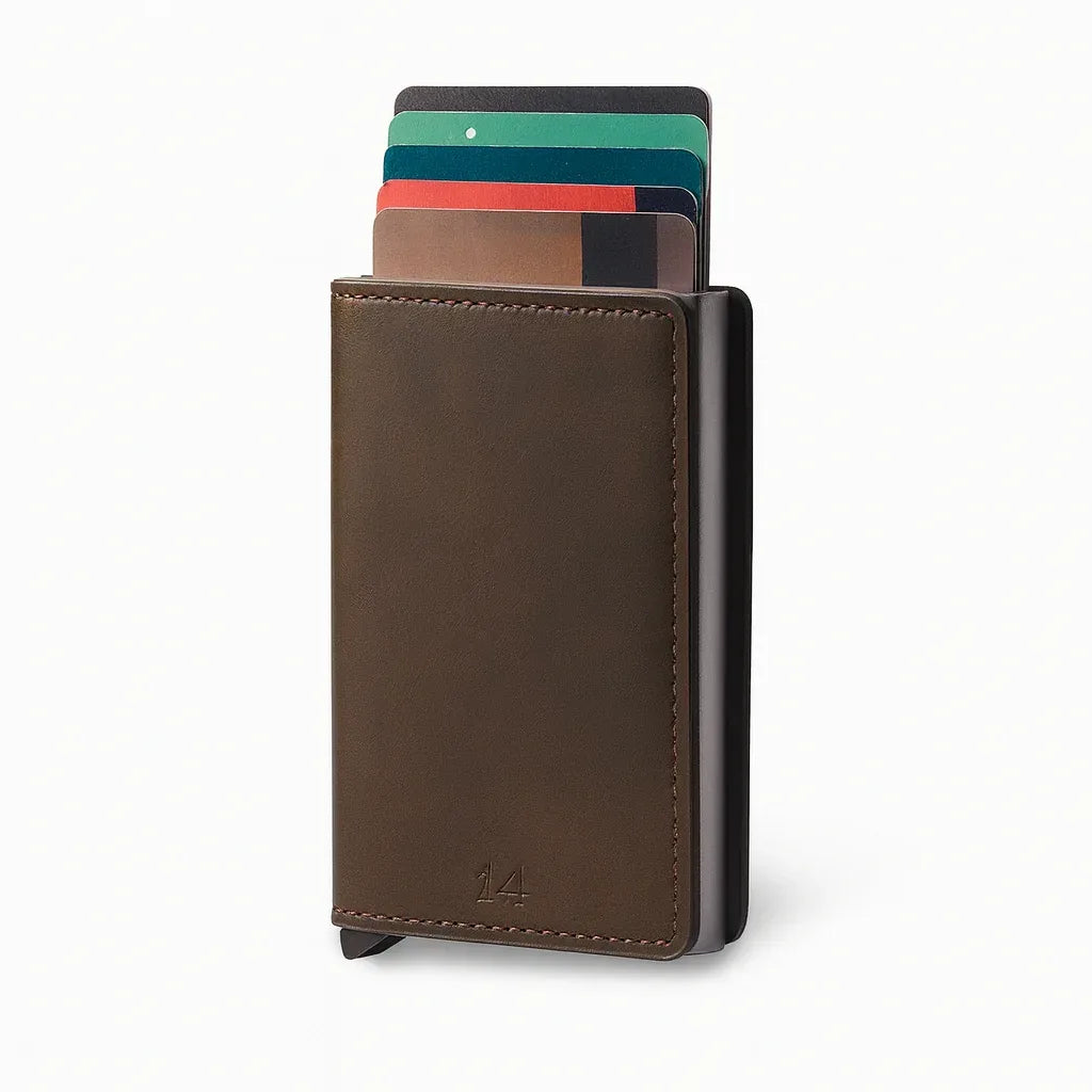 PU Leather Wallet & Pop up card holder - Karar.Shop