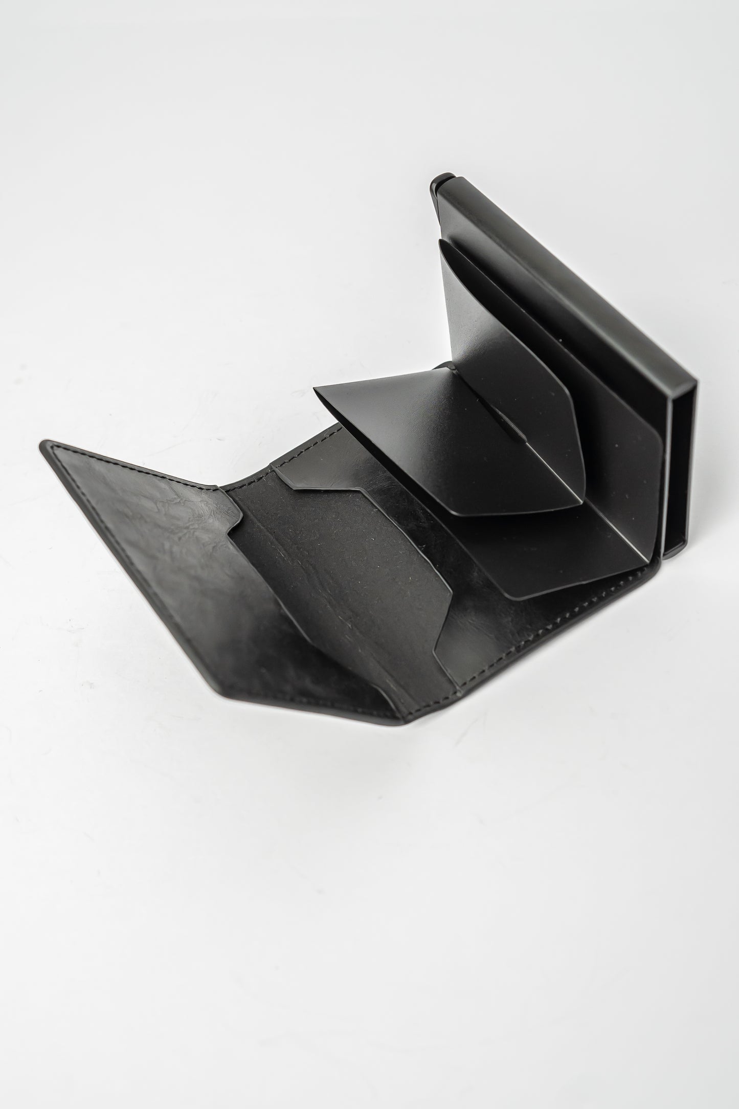 PU Leather Wallet & Aluminium Pop Up Card Holder