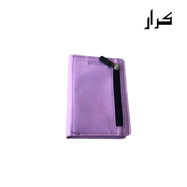 PU Bifold Leather Wallet & Pop up card holder with Coin Zipper