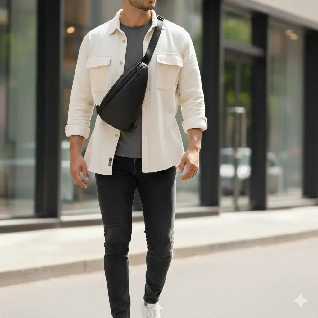 Karar Flux – Modern Leather Crossbody Sling Bag - Karar.Shop