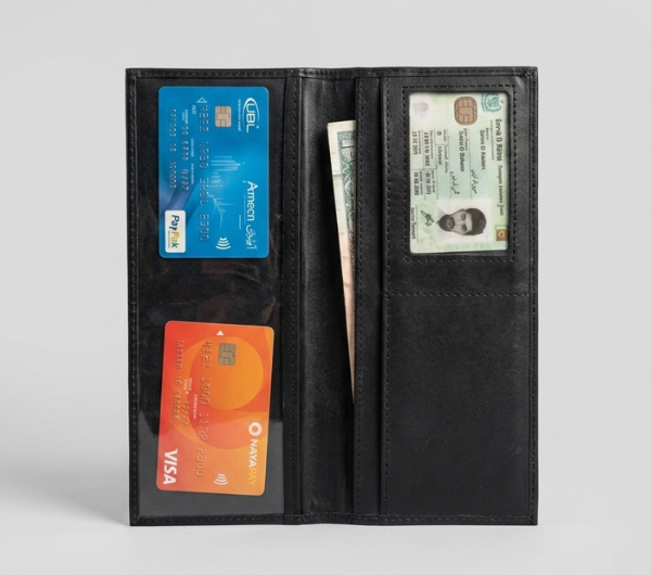PrimeFold Pure Leather Long Wallet