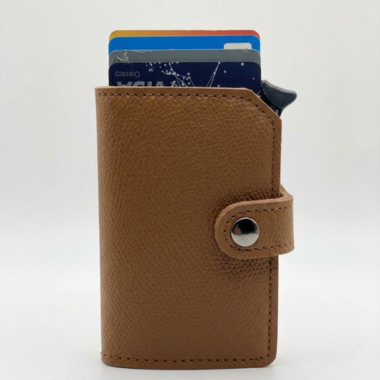 CrestLock PU Leather Wallet