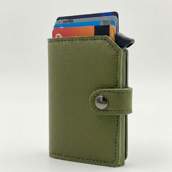 CrestLock PU Leather Wallet