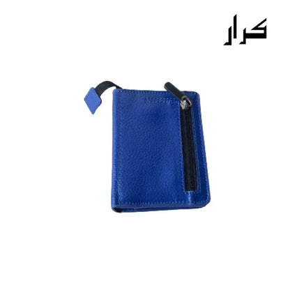 PU Bifold Leather Wallet & Pop up card holder with Coin Zipper - Karar.Shop