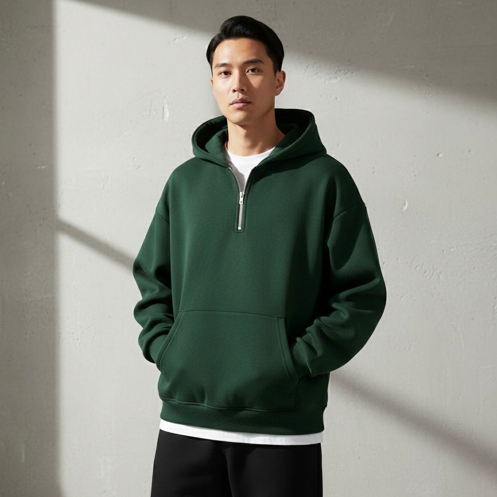 Karar Quarter Zip Hoodie Heavy Weight Drop Shoulders 350+GSM