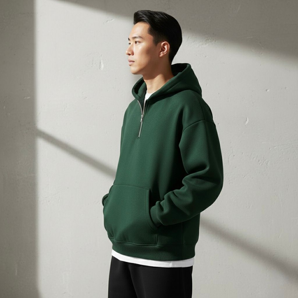 Karar Quarter Zip Hoodie Heavy Weight Drop Shoulders 350+GSM