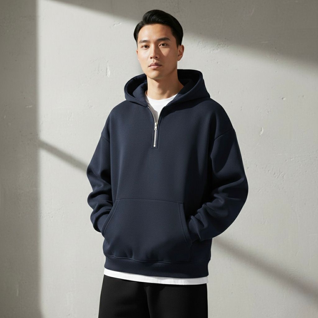 Karar Quarter Zip Hoodie Heavy Weight Drop Shoulders 350+GSM