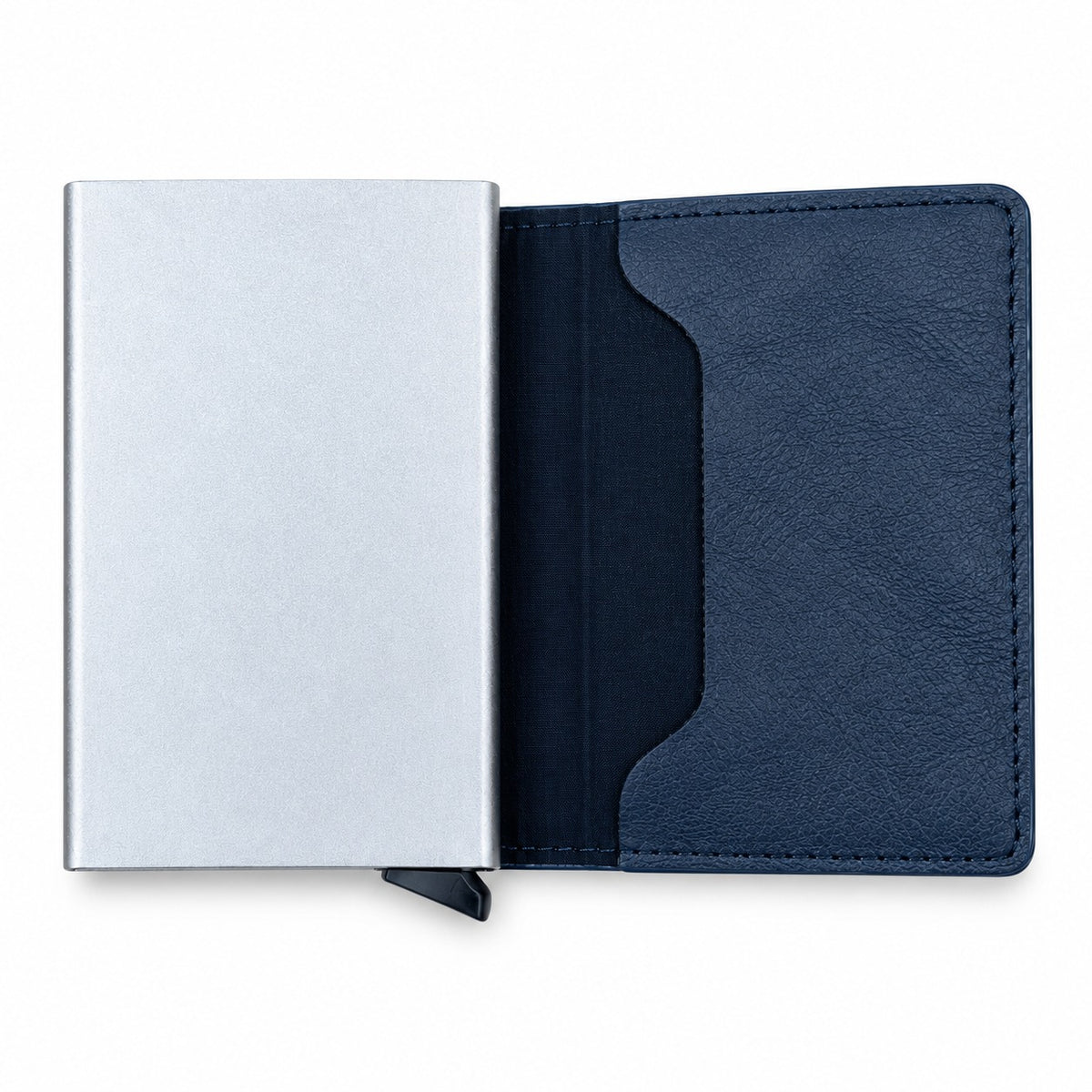 PU Leather Wallet & Aluminium Pop Up Card Holder
