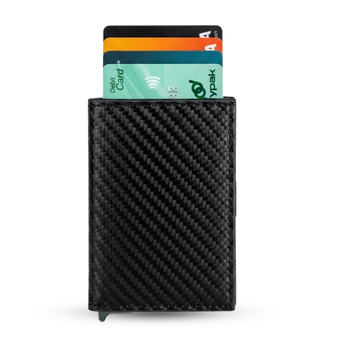 PU Leather Wallet & Pop Up Card holder Magnetic Closure & Coin Zipper