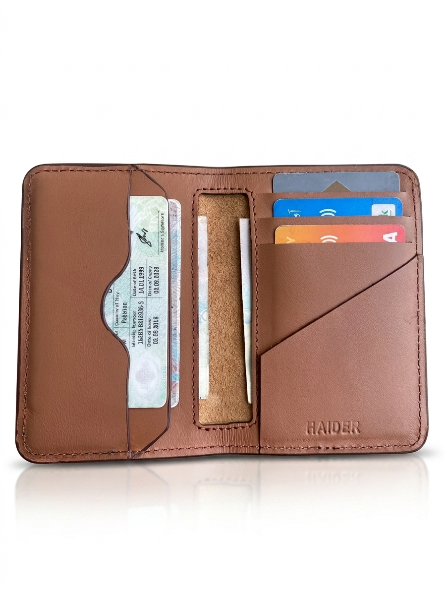 Karar pure leather slimfold 2.0 wallet slim front pocket