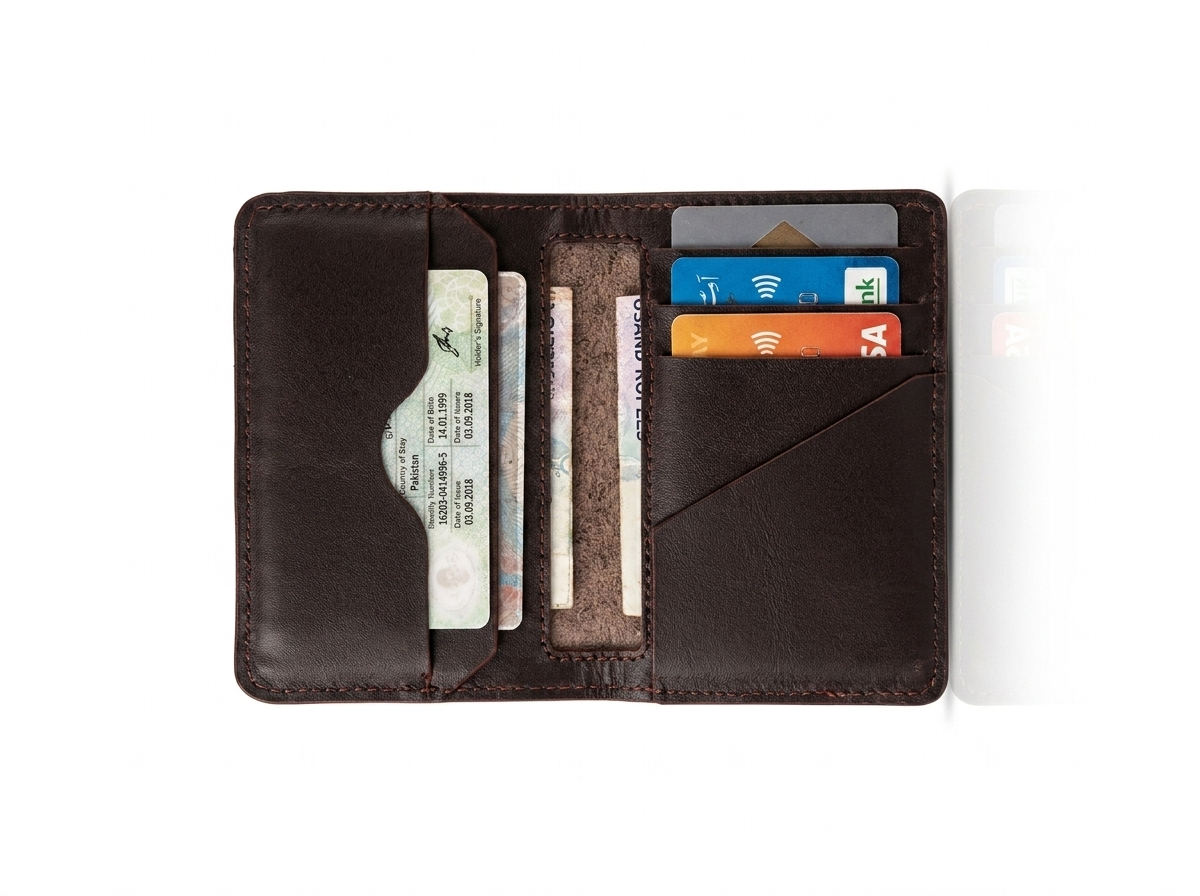 Karar pure leather slimfold 2.0 wallet slim front pocket