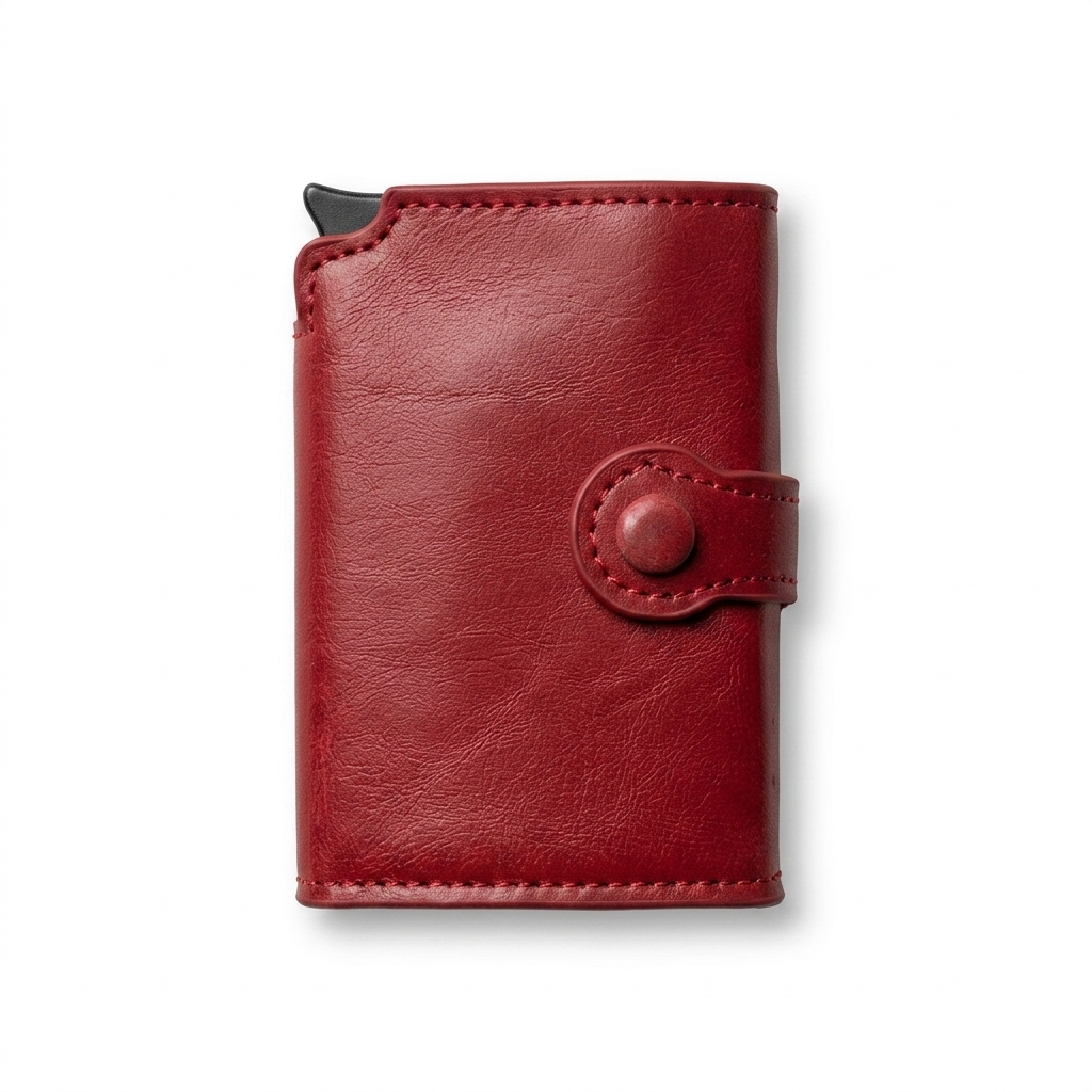 Popup Strap Wallet with Cash Pocket & Zipper Coin