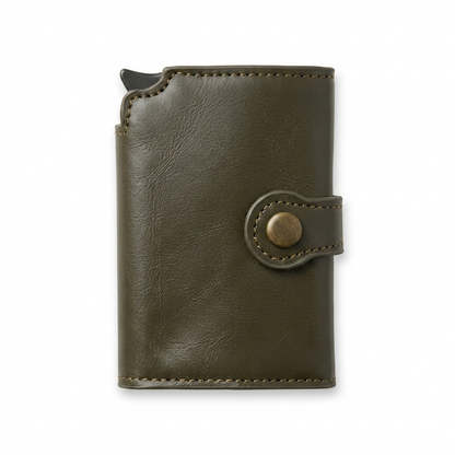Popup Strap Wallet with Cash Pocket & Zipper Coin