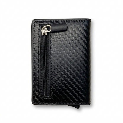 Magnetic Popup Wallet with Cash Pocket & Zipper Coin