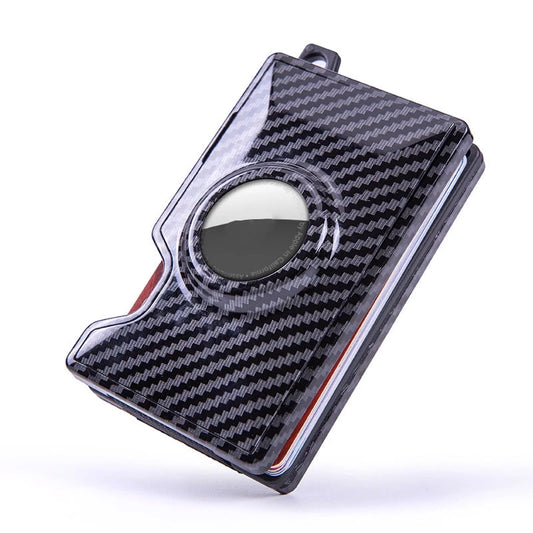 TITAN carbon fiber wallet black Pakistan front view